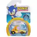 Sonic The Hedgehog Vehículo Metálico C/figura 1:64 Tails