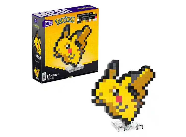 Juguete De Construcción Mega Pokemón Pikachu Pixel Art