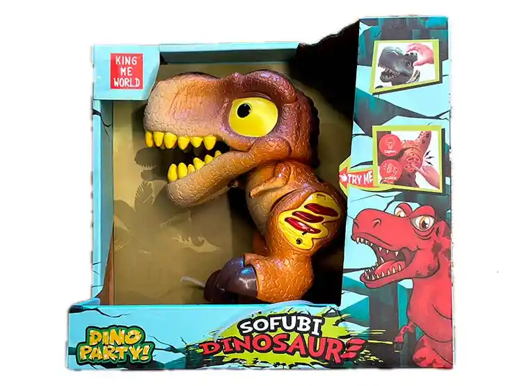 Figura Ultra Toys L&s Dinosaurio Cabezón T-rex Medio