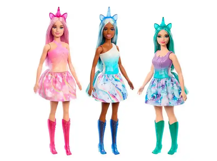 Muñeca Barbie Fantasia Unicornio Faldas De Ensueño / Modelo Aleatorio