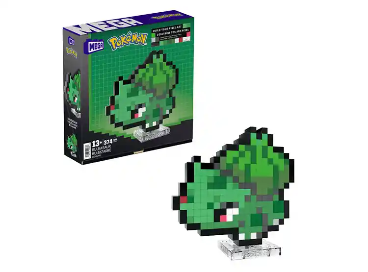 Juguete De Construcción Mega Pokemón Bulbasaur Pixel Art