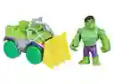 Figura De Accion Spidey & His Amazing Friends Hulk Y Camion Demoledor