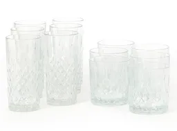 Set Vasos Ripley Home Altos Y Bajos X12