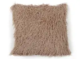 Cojín Ripley Home Peludo 50x50 Cm Taupe