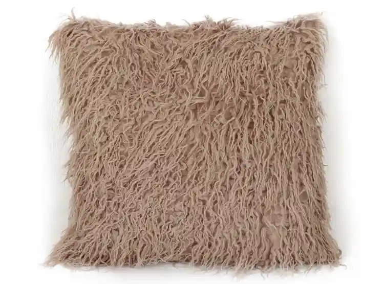 Cojín Ripley Home Peludo 50x50 Cm Taupe