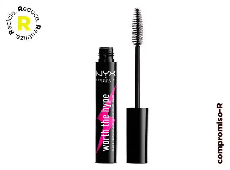 Máscara De Pestañas Nyx Worth The Hype Volumizing - Black