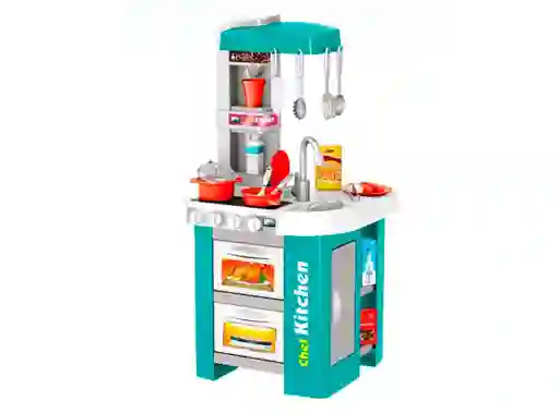 Set De Juego Ultra Toys Cocina Moderna Turquesa