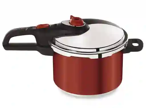 Olla A Presion Tefal Secure Roja 6 Lt