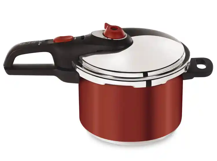 Olla A Presion Tefal Secure Roja 6 Lt