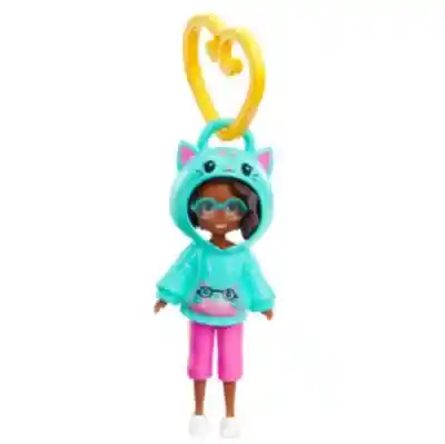 Mattel Polly Pocket Muñeca Hoodie Amigos Gato