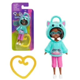 Mattel Polly Pocket Muñeca Hoodie Amigos Gato