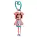 Mattel Polly Pocket Muñeca Hoodie Amigos Perro Rosado