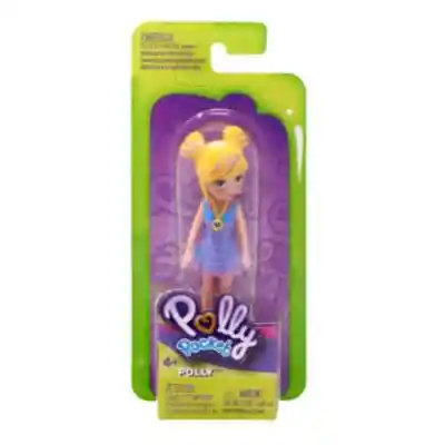 Mattel Polly Pocket Muñeca Polly Vestido Morado C/azul