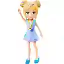 Mattel Polly Pocket Muñeca Polly Vestido Morado C/azul