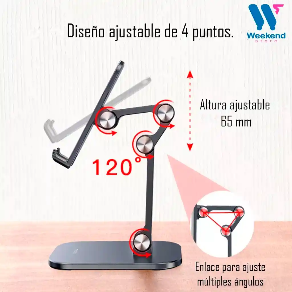 Soporte Para Celular Tablet Portátil Ajustable Yesido C104