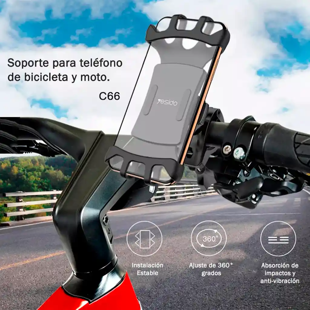 Soporte Para Bicicleta Celular Yesido C66