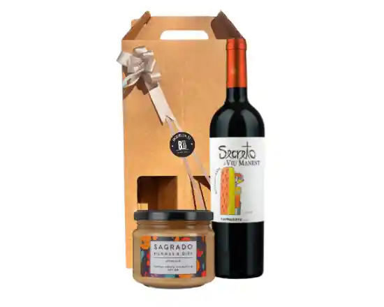 Caja Secreto Carmenere + Dip Hummus Con Cebolla