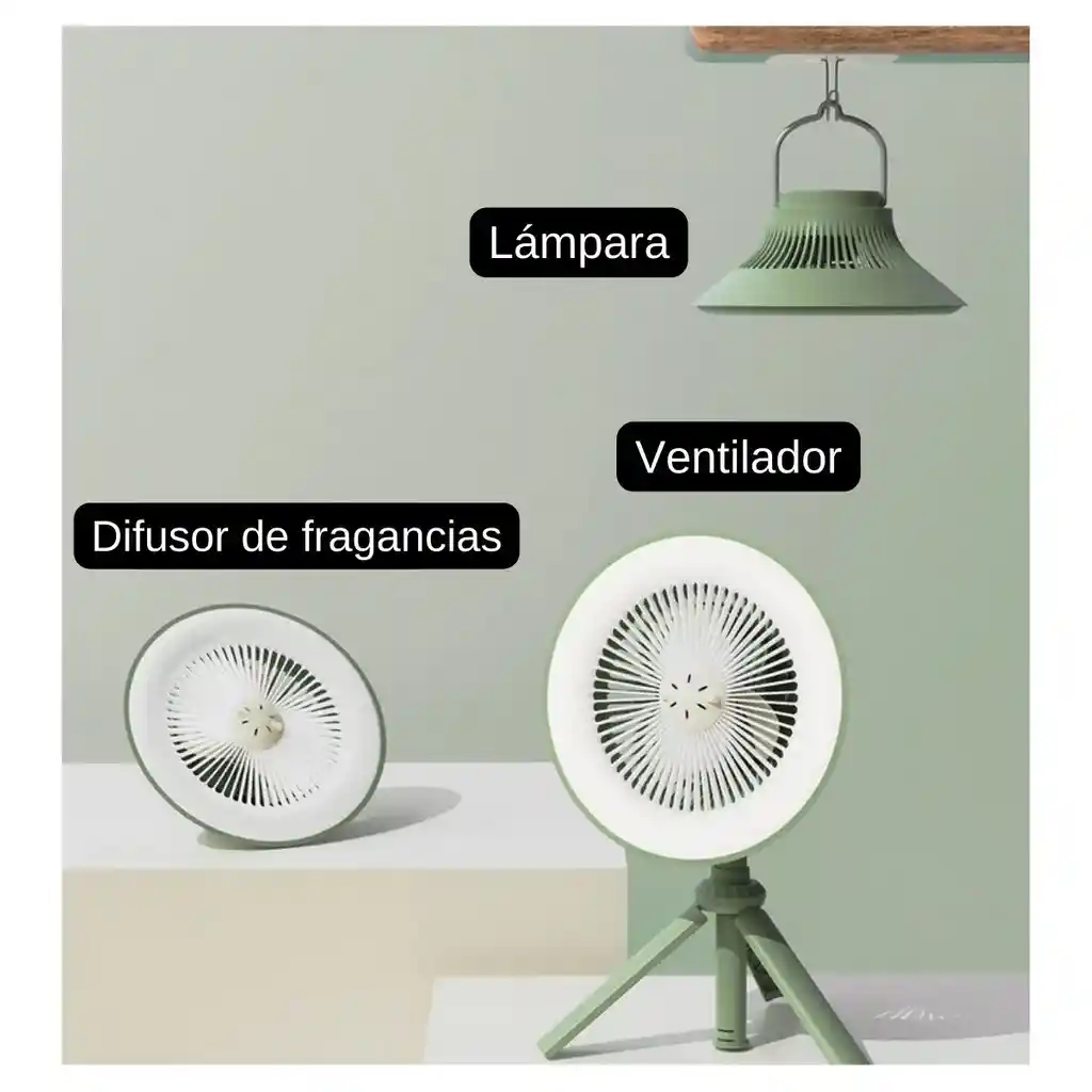 Lydsto Ventilador Multifuncional Camping Con Difusor - Verde