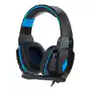 Auriculares Gamer Kotion Each G4000 Negro Y Azul Con Luz Led