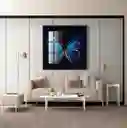 Pintura Decorativa Con Diseño De Mariposa Azul Arte Precioso