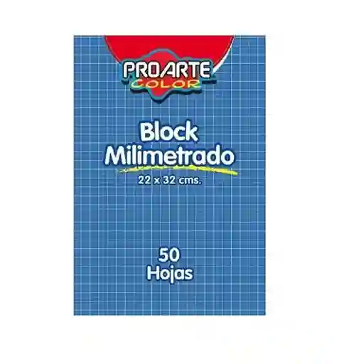 Block Papel Milimetrado Proarte (50 Hojas)