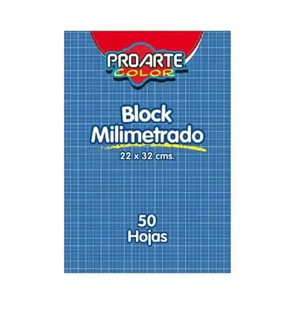 Block Papel Milimetrado Proarte (50 Hojas)