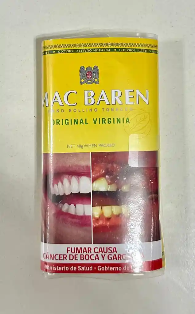 Tabaco Macbaren Amarillo Original Virginia 40g