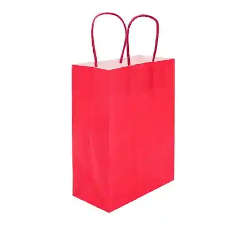 Bolsa De Papel Roja Pequeña