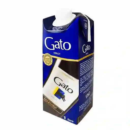 Gato Vino Tinto Merlot Tetra 1 L