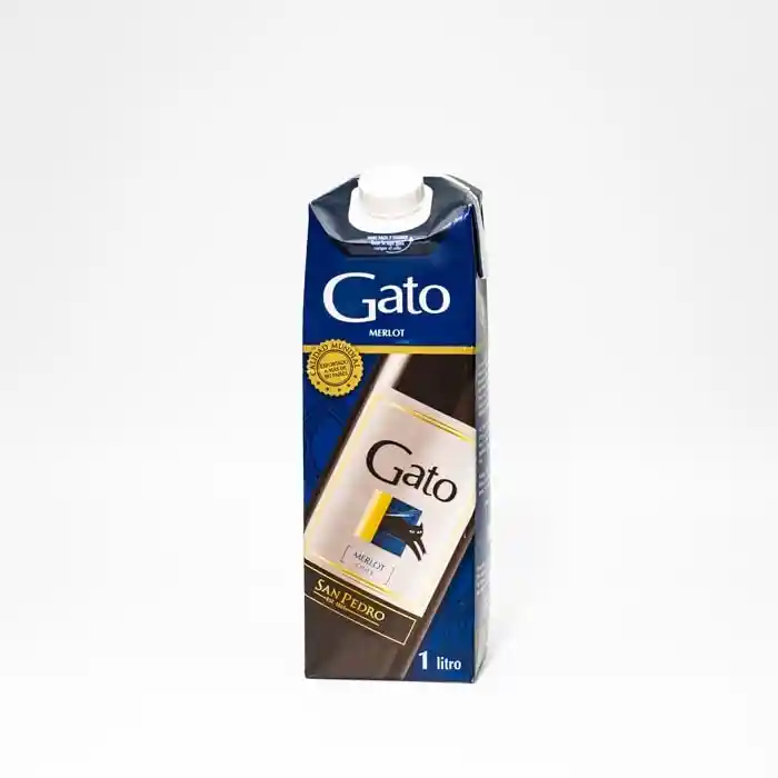 Gato Vino Tinto Merlot Tetra 1 L