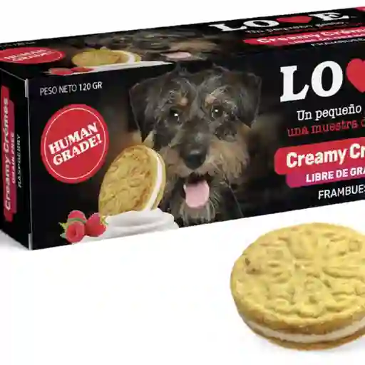 Galleta Love Creamy Creme Raspberry 120 Gr