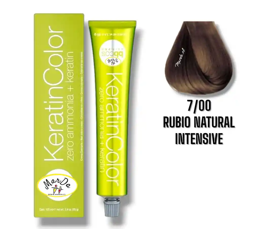 7/00 Rubio Naturalintensive Tintura Keratincolor Sin Amoniaco + Keratina 100 Ml Bbcos