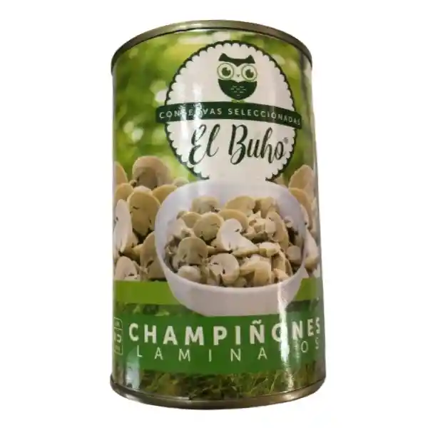 Champiñones Laminados 400g El Buho	