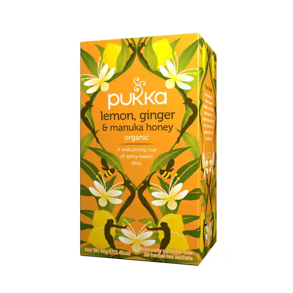 Pukka. Lemon. Ginger & Manuka Honey (20 Bolsitas)