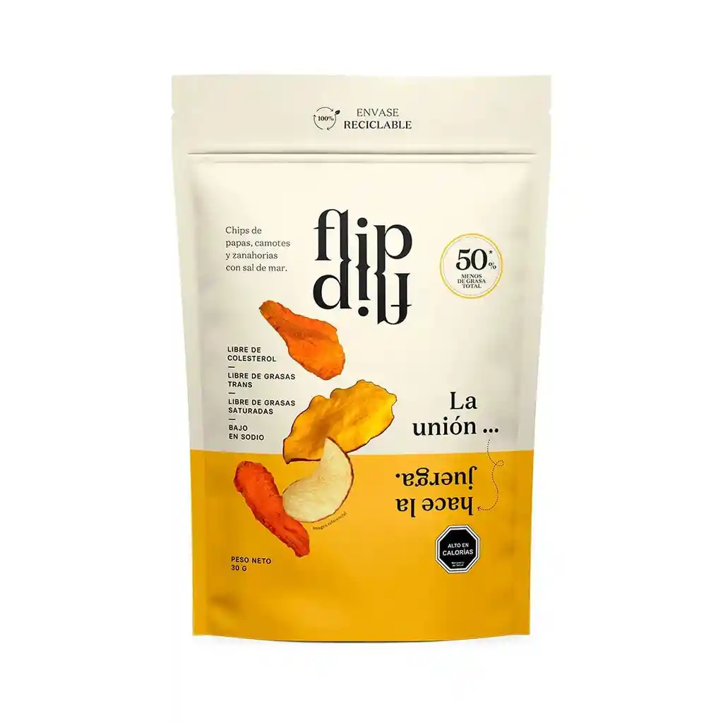 Flip. Chips De Papa. Camote. Zanahoria