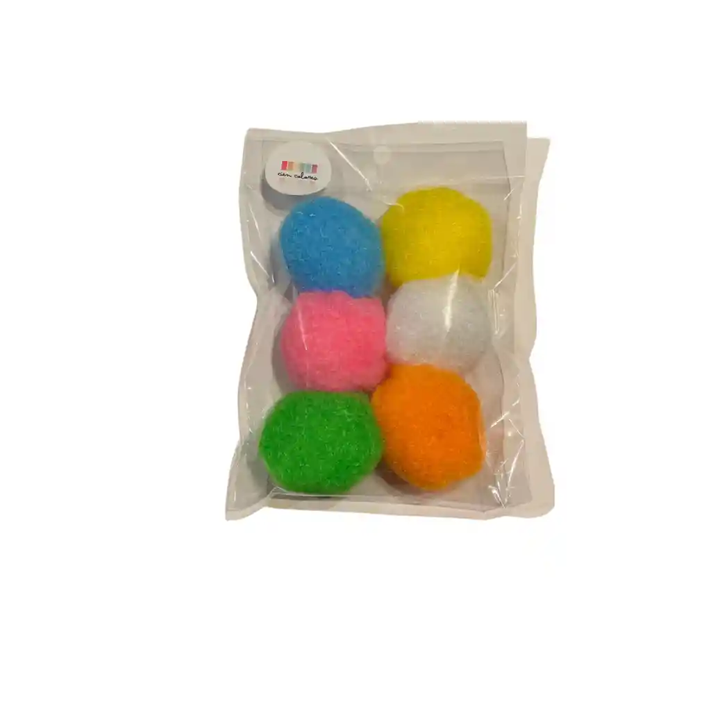 Pompones Xl Colores Set