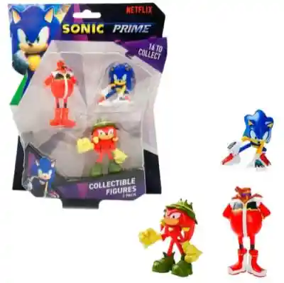 Sonic Prime Pack 3 Figuras 7cm (dr.eggman-sonic-knuckles)