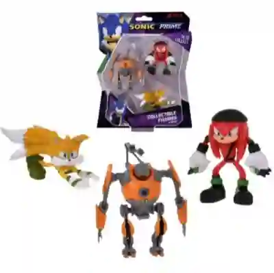 Sonic Prime Pack 3 Figuras 7cm.(eggforcer-knuckles-tails)