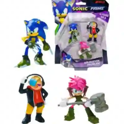 Sonic Prime Pack 3 Figuras 7cm.(sonic-dr.eggman-amy Rose)