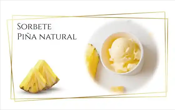 Sorbete Piña - Formato 1/4 Lt