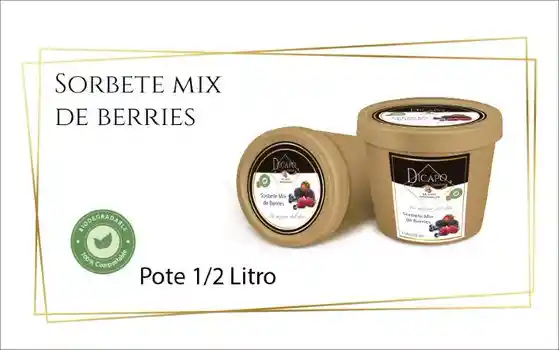 Sorbete Mix De Berries - Formato 1/2 Lt