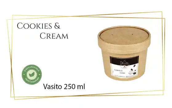 Helado De Coockies And Cream - Formato 1/4 Lt