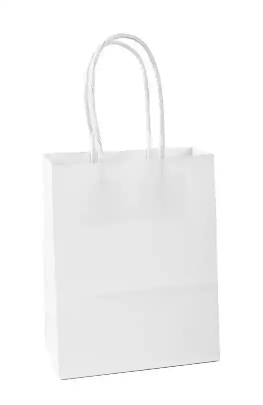 Bolsa De Papel Blanca Pequeña