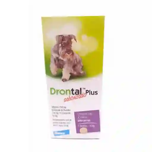 Elanco - Drontal Plus Saborizado Perros Hasta 10 Kg (2 Comprimidos)