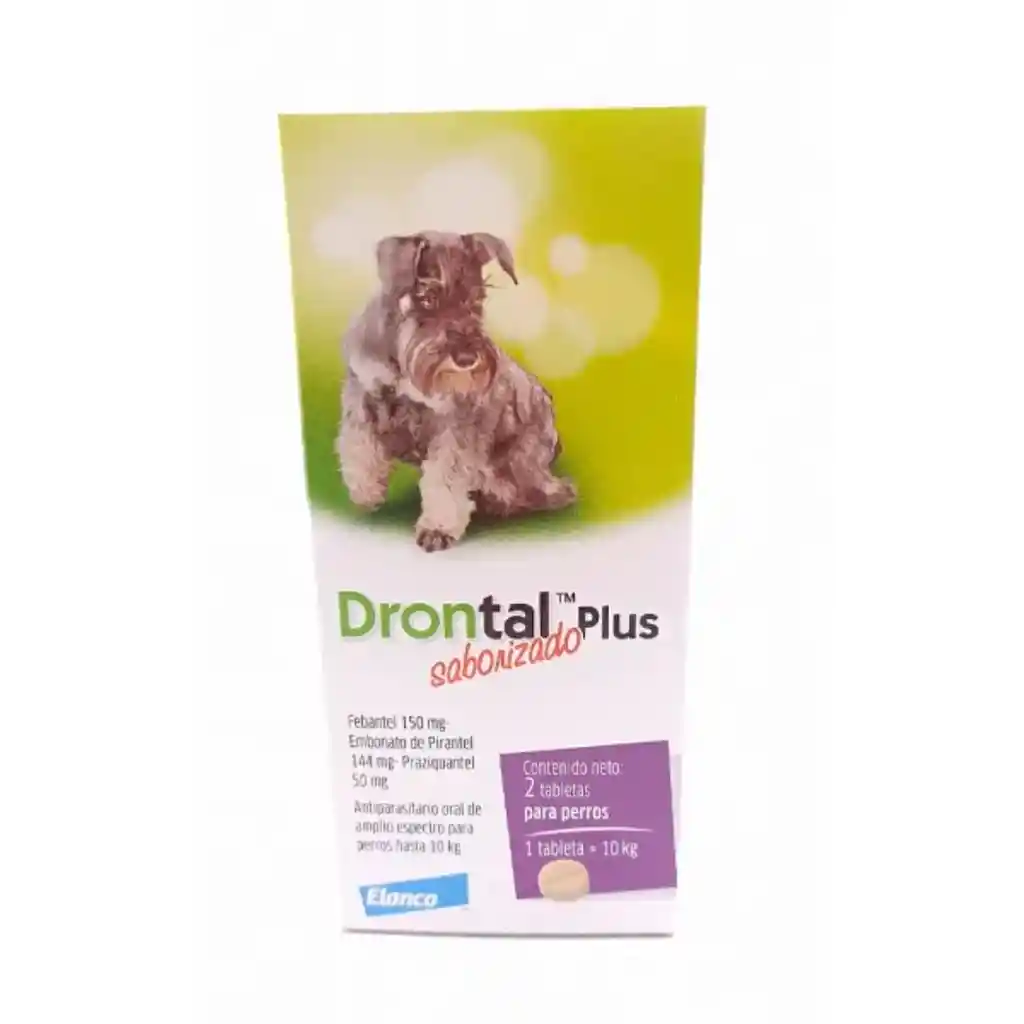 Elanco - Drontal Plus Saborizado Perros Hasta 10 Kg (2 Comprimidos)