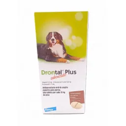 Elanco - Drontal Plus Saborizado Perros Grandes (hasta 35 Kg - 1 Comprimido)