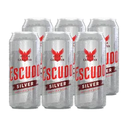 Escudo Silver 6 Pack Lata 470 Cc