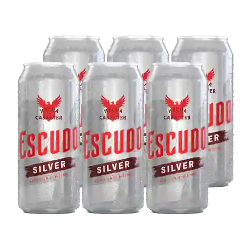 Escudo Silver 6 Pack Lata 470 Cc