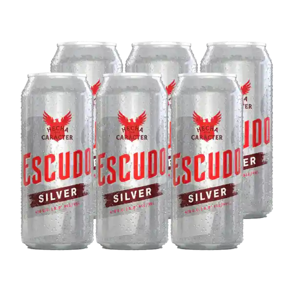 Escudo Silver 6 Pack Lata 470 Cc