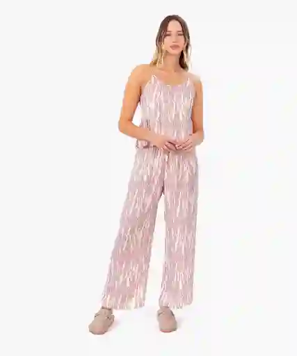 Pijama Mujer Cebra Vuelos L Rosado